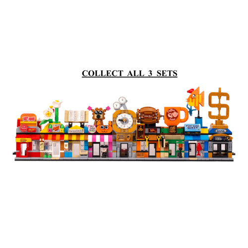 The Hub Set 2 Brix Street Shops - building block set by Toymersive