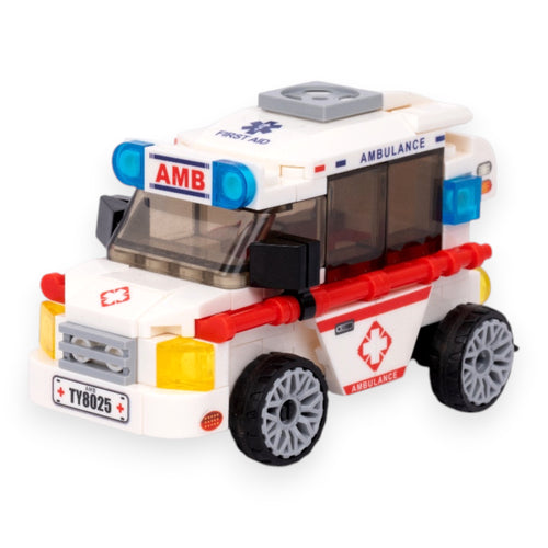 City Force | Pull & Go | Rescue Vehicle | Building Block Car Set | Set of 4 Cars | Pullback Action Vehicles | Pull Back Vehicle Toy Set Online