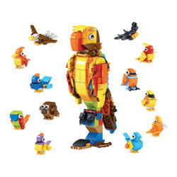 12-in-1 Bird Builder Brick Set - buildable animal toy india by Toymersive