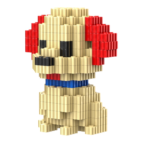 Labrador | InBrix™ Pet Series | Interlocking Bricks 3D Figure Building Set | Pet Model Kit | Creative Hobby & Desk Decor | Labrador Brick Figure Gift