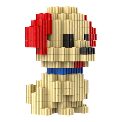 Labrador | InBrix™ Pet Series | Interlocking Bricks 3D Figure Building Set | Pet Model Kit | Creative Hobby & Desk Decor | Labrador Brick Figure Gift