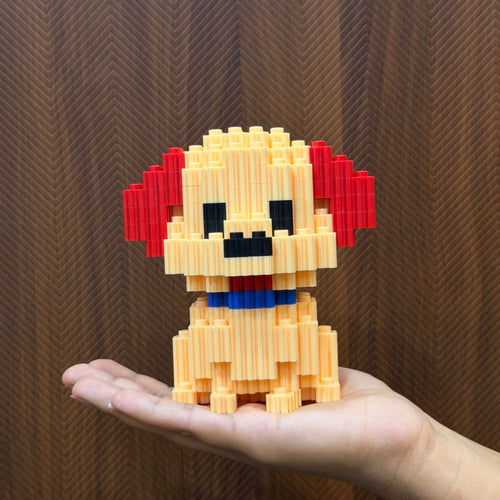 Labrador | InBrix™ Pet Series | Interlocking Bricks 3D Figure Building Set | Pet Model Kit | Creative Hobby & Desk Decor | Labrador Brick Figure Gift