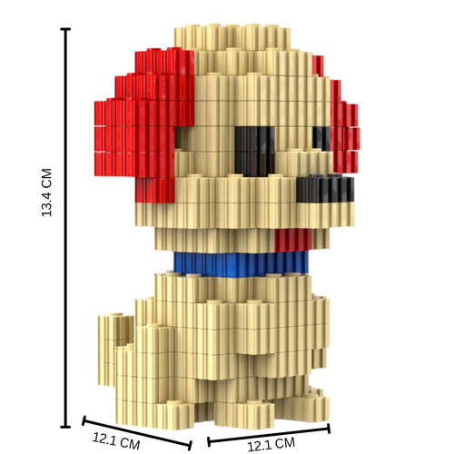 Labrador | InBrix™ Pet Series | Interlocking Bricks 3D Figure Building Set | Pet Model Kit | Creative Hobby & Desk Decor | Labrador Brick Figure Gift