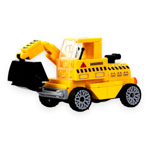 Build Force | Pull & Go | Construction Vehicles | Building Block Car Set | Set of 4 Cars | Pullback Action Cars | Pull Back Vehicle Toy Set Online