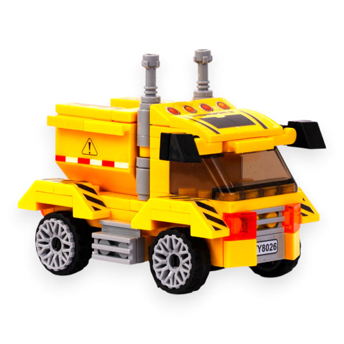Build Force | Pull & Go | Construction Vehicles | Building Block Car Set | Set of 4 Cars | Pullback Action Cars | Pull Back Vehicle Toy Set Online